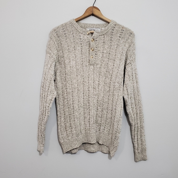 Vintage Method Silk Blend Knit Grandpa Sweater - Picture 1 of 3